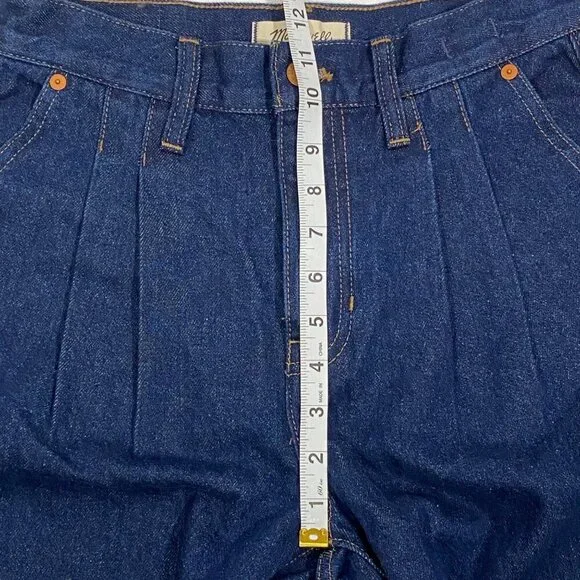 Madewell Dark Blue Straight Leg Jeans - Picture 11 of 13